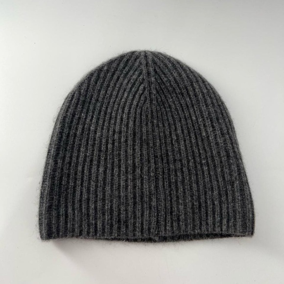 Cos Ribbed Cashmere Grey Hat main image 4